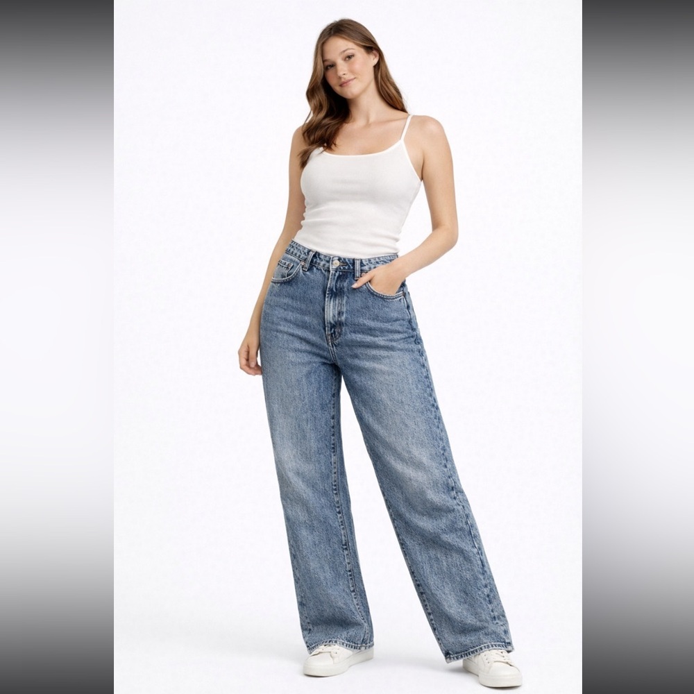 Forever 21 Light Blue Flare Jeans